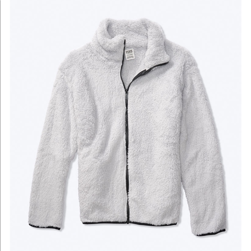 Vs Pink Teddy Full Zip
